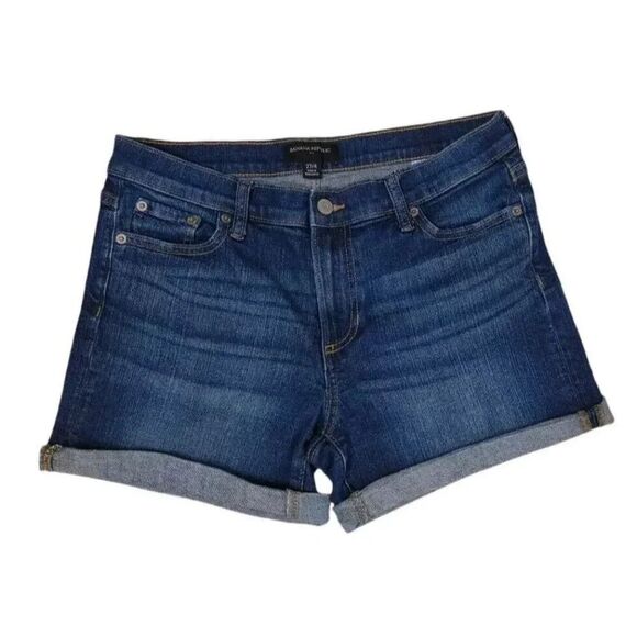 Banana Republic Denim Shorts Stretch 4" Stretch Denim Size 4/27 Bermuda Shorts - Picture 1 of 12